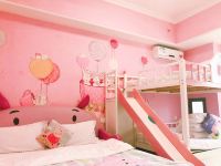 钧玺主题式酒店公寓(广州万达汉溪长隆地铁站店) - 粉色小兔城堡滑梯三床房