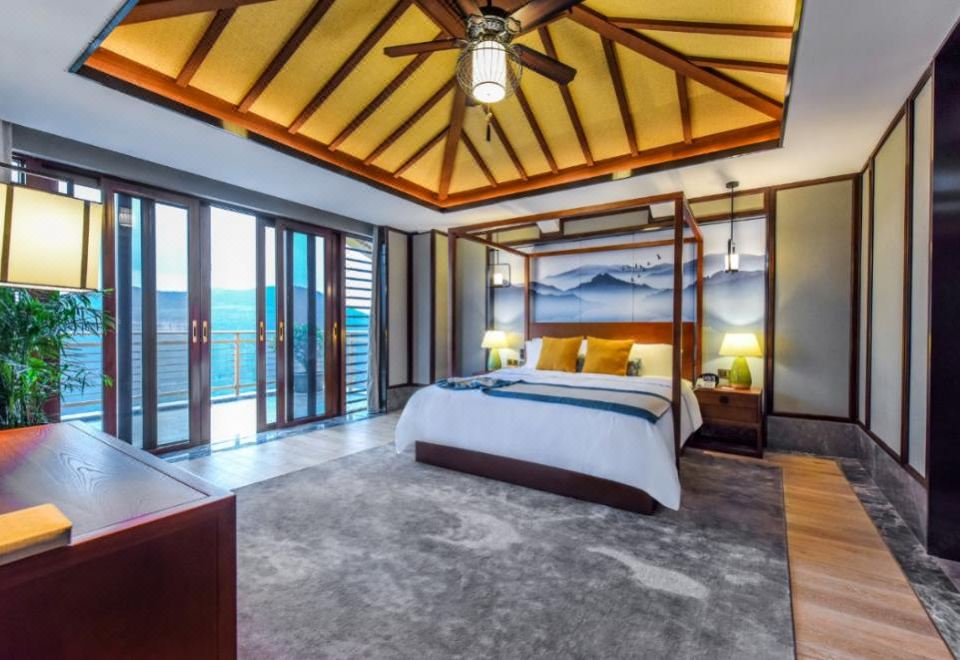 톈치우 럭셔리 호텔의 편안한 객실 이미지