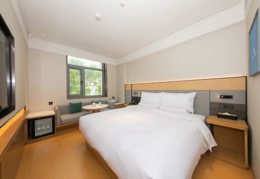 JI 호텔 (베이징 남부기차역 무시위안 호텔)의 복도 또는 외관 사진