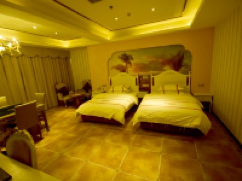 苍溪小城故事主题酒店 - 机麻双床间