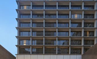 The hotel has balconies and windows on both sides, providing a view of the exterior at Holiday Inn Golden Mile