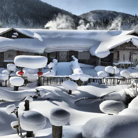 Wuchang Snow Valley mountain Courier station