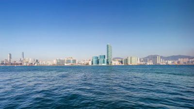 ホテルからの眺望 ハイアット セントリック ヴィクトリア ハーバー 香港の写真