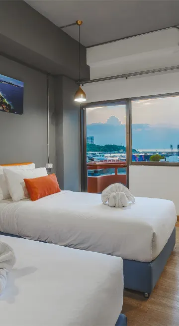 ห้องดีลักซ์ วิวทะเล