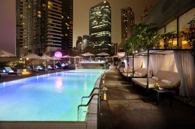 屋外プール コンラッド香港の写真