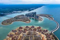 Ocean flower island Agean sea hotel
