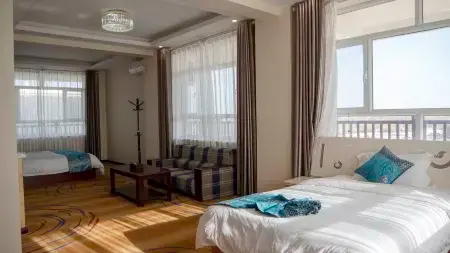Guazhou Shuixie Scenic Hotel (Zhangzhi Park Xuanzang Journey Museum) Отели в г. Гуачжоу