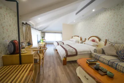 Hangzhou Yise Mountain Villa (Manjuexuan Branch) Deluxe-Zimmer, Bergblick (2 Betten)