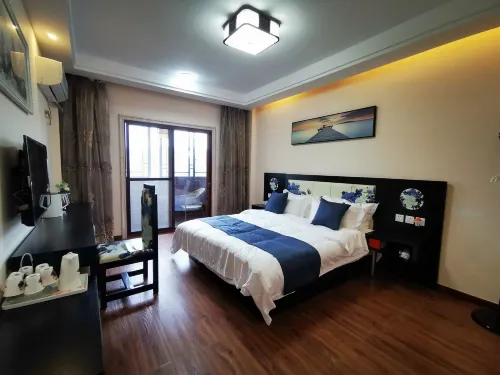 Taishun Youlan Xiaozhu Homestay - غرفة مطلة على الجبل