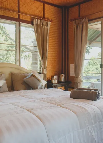 ห้องซูเปอร์เรียร์เตียงคิงไซส์พร้อมแอร์คอน (ห้องน้ำส่วนตัว)