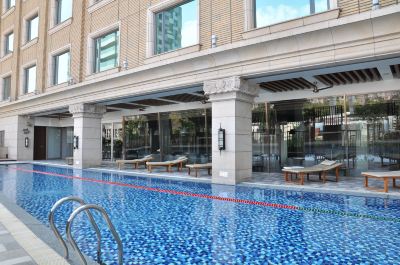 屋外プール ミラマーガーデン台北の写真