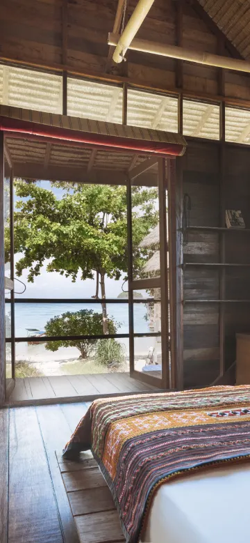 บังกะโลริมชายหาดที่ปลอดโปร่ง