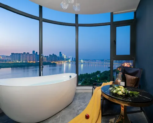 Ruobilin High view of the river Hotel Çangşa otelleri