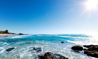 Sandcastles on Currumbin Beach