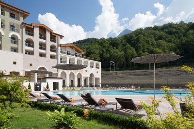 Outdoor Swimming Pool Sochi Marriott Krasnaya Polyana Hotel Photo