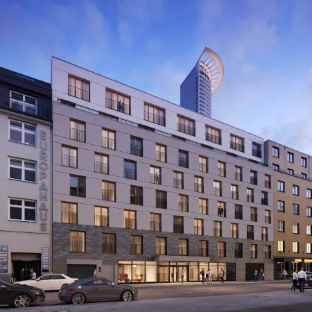 Holiday Inn - the niu, Charly Frankfurt City Отели рядом с достопримечательностью «Ebbelwei-Express»