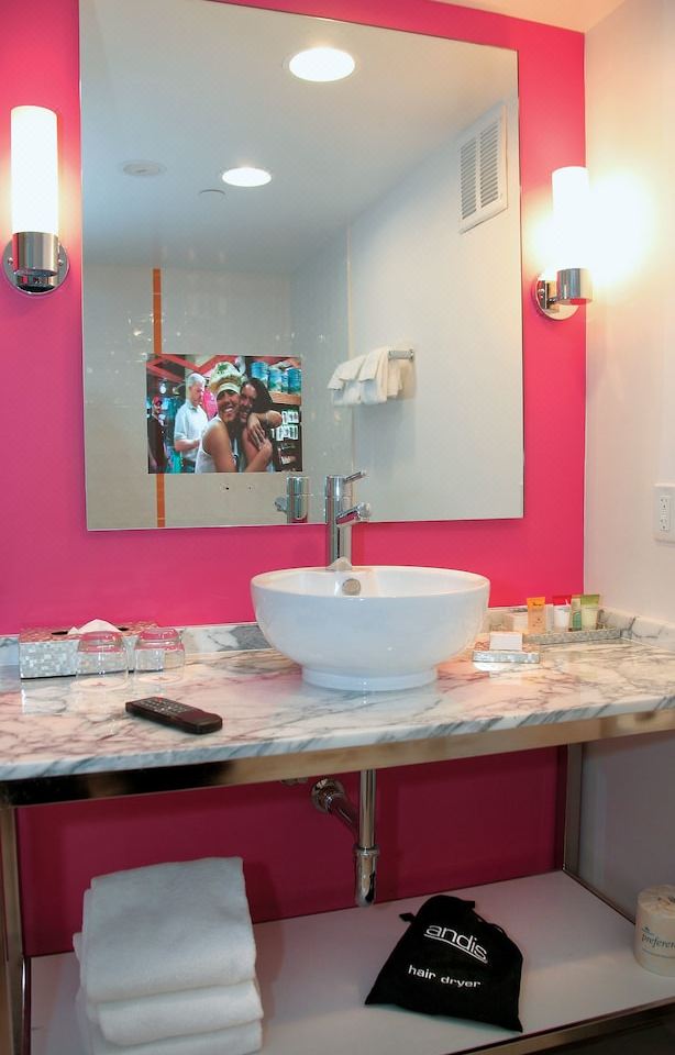flamingo hotel roll in shower