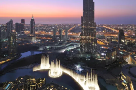 アルマーニ ホテル ドバイの外観の様子