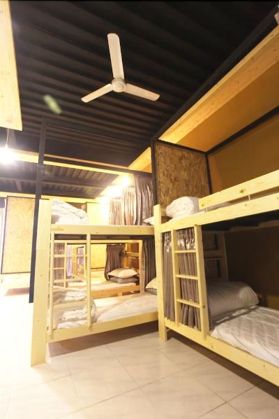 Bed In 10-Bed Mixed Dormitory Room Light Shadow Photo