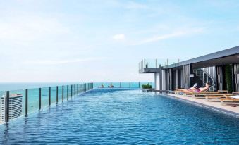 the base with roof top infinity pool
