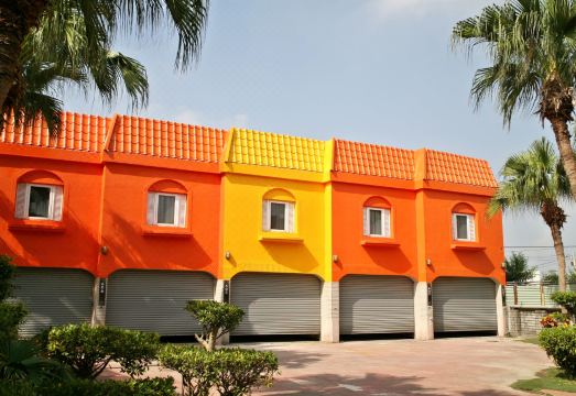 위안 모텔의 깔끔하고 실용적인 객실 내부 이미지