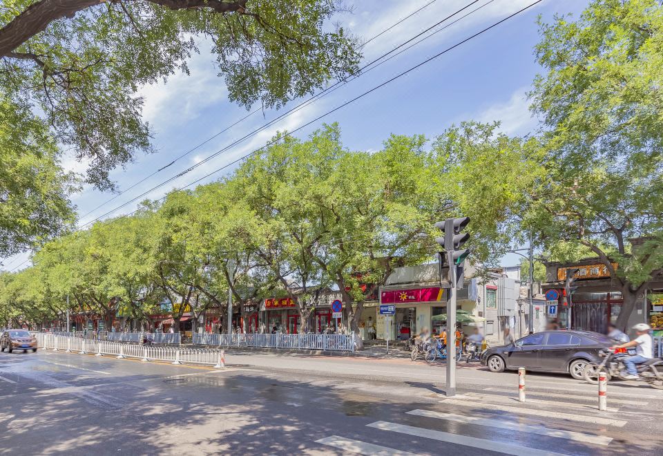 베이징 후통 거리의 차오위안 호텔 입구 이미지