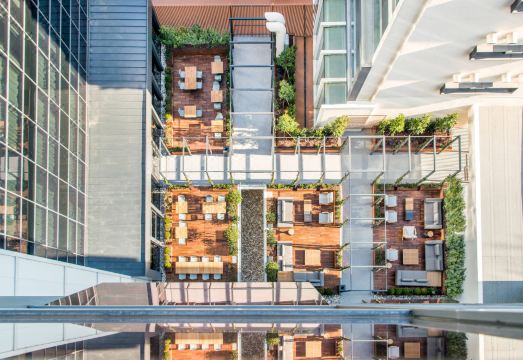 조식 뷔페 전경