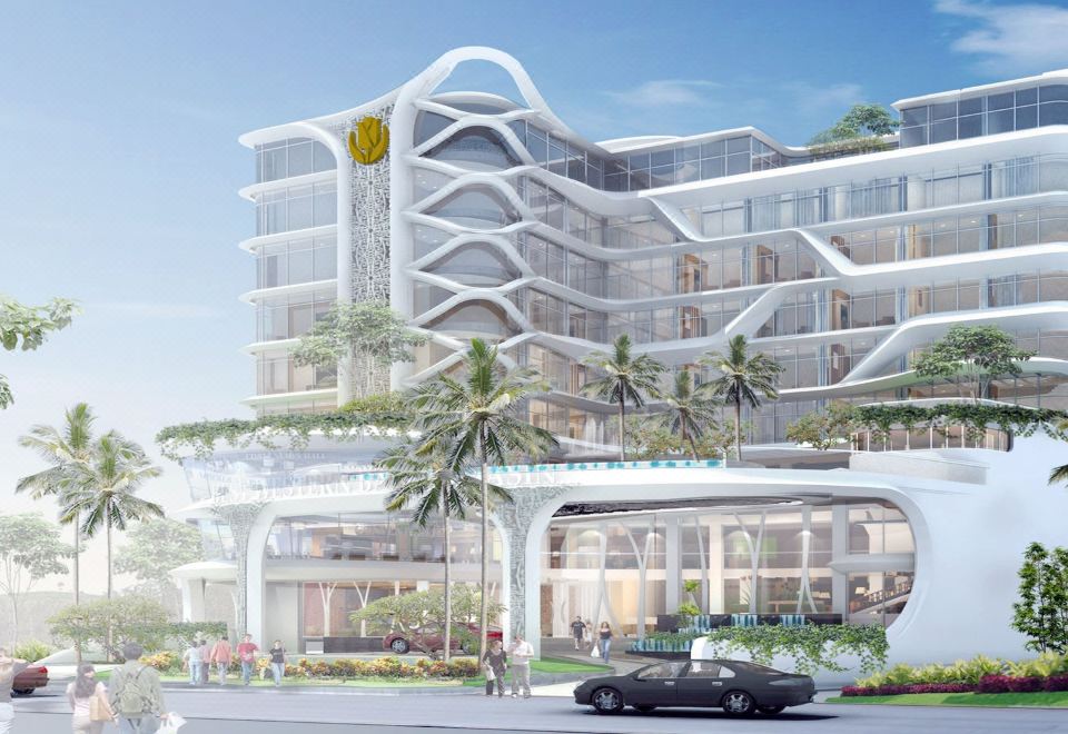 갤럭시 호텔의 품격 있는 로비