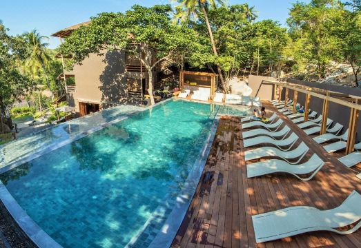 샤크 베이 해변 전경