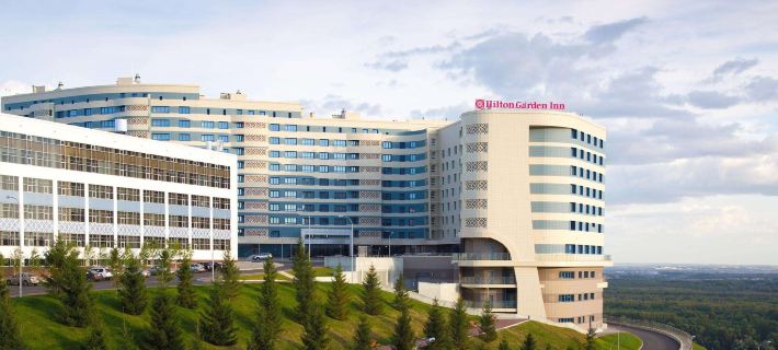 Хиллс Гарден (ex. Hilton Garden Inn Ufa RiversideХиллс Гарден, бывший Хилтон Гарден Инн Уфа Риверсайд) Отели в г. Уфа
