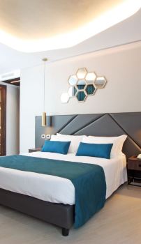 Cabecero, Queen Size, Madera, Nogal Marrón, Urbano Moderno Contemporáneo,  Dormitorio Master Guest Suite