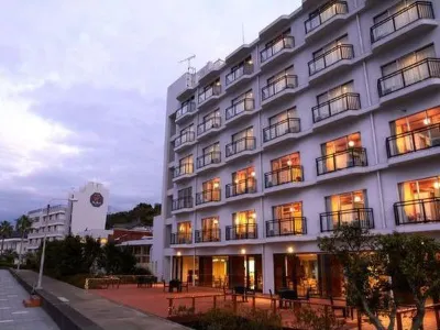 湯の児温泉 海と夕やけ 水俣市駅前広場ふれあい館周辺のホテル