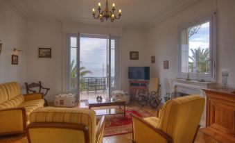 Apartment with 2 Rooms in Cannes, with Wonderful Sea View, Enclosed GA