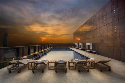 屋外プール オークラプレステージ台北の写真