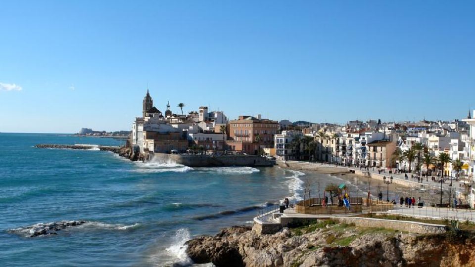 Sitges Beach Panorama