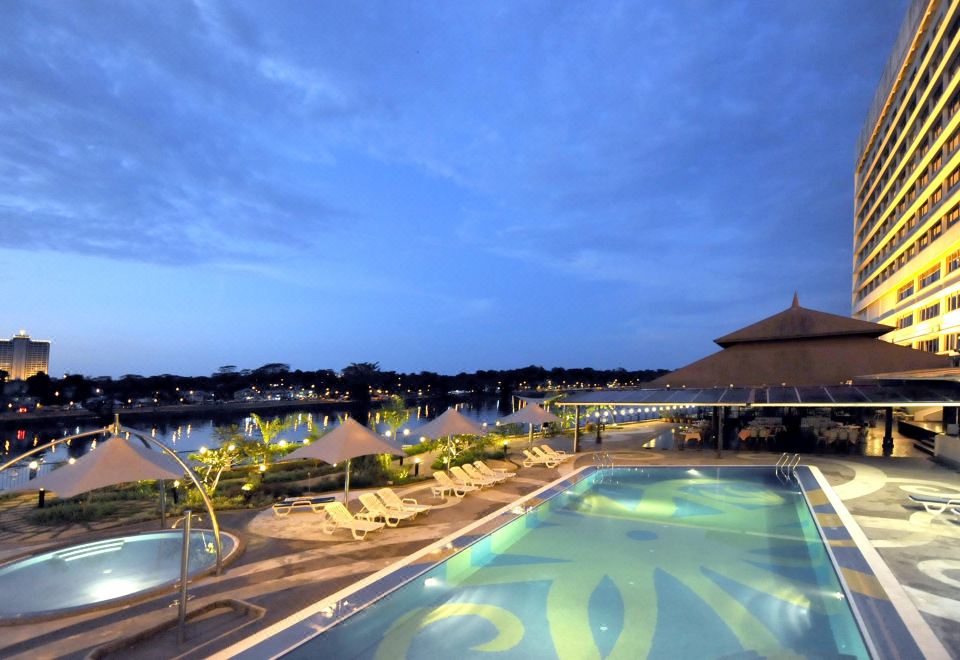 그랜드 마르게리타 호텔의 로비 또는 공용 공간