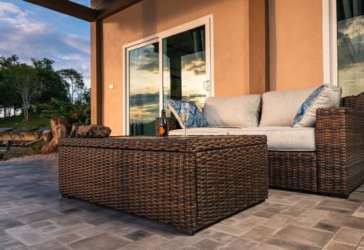 남늄 호수 일몰