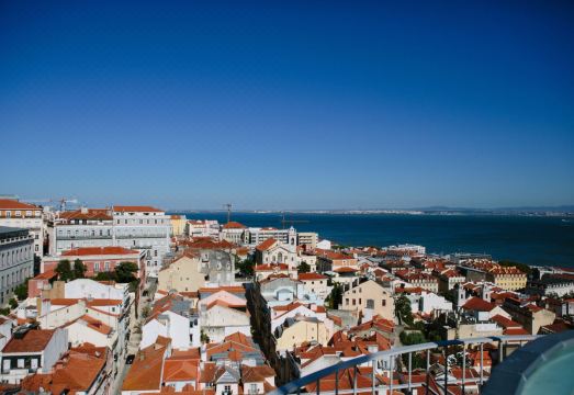 리스본의 아름다운 호텔 전경