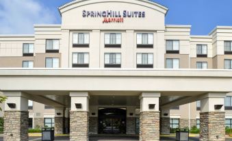 "the exterior of a springhill suites hotel , featuring the name "" springhill suites montgomery "" in large letters" at SpringHill Suites Pittsburgh Mills
