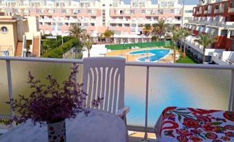 Apartment with 2 Bedrooms in Vera, with Wonderful Sea View, Pool Acces