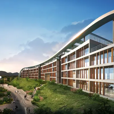 The Qube Resort Jeju Отели рядом с достопримечательностью «Водопад Вонан»