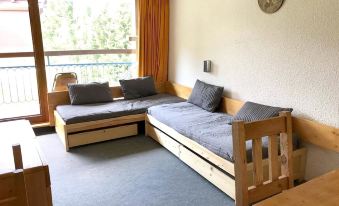 Apartment with One Bedroom in Les Arcs 1800, with Wonderful Mountain View, Pool Access, Balcony