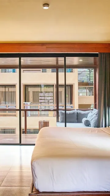 ห้องดีลักซ์ เตียงใหญ่ 1 เตียงหรือเตียงเดี่ยว 2 เตียง