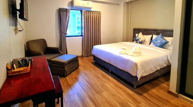 ห้องพักพร้อมเตียงคิงไซส์