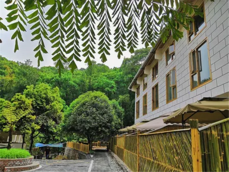 Emei Bamboo Hills Private Hot Spring Hostel Отели рядом со станцией Emeishan Railway Station