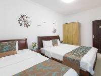 三亚宜居海景度假公寓 - 精致蓝色三室一厅套房