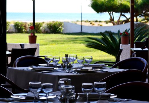 호텔 정원 야경