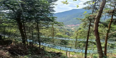 鶴棲穀空中玻璃漂流