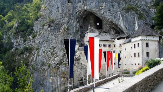 Passeio de meio dia ao Castelo da Caverna e às Cavernas de Postojna na Eslovênia