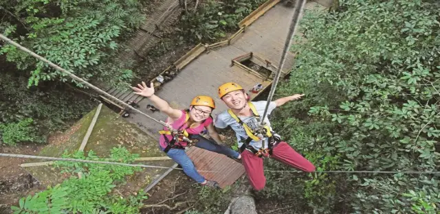 Ziplining in Xishuangbanna